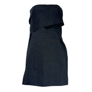 coven brasil black Gray sleeveless bandage wrap mini dress Size M